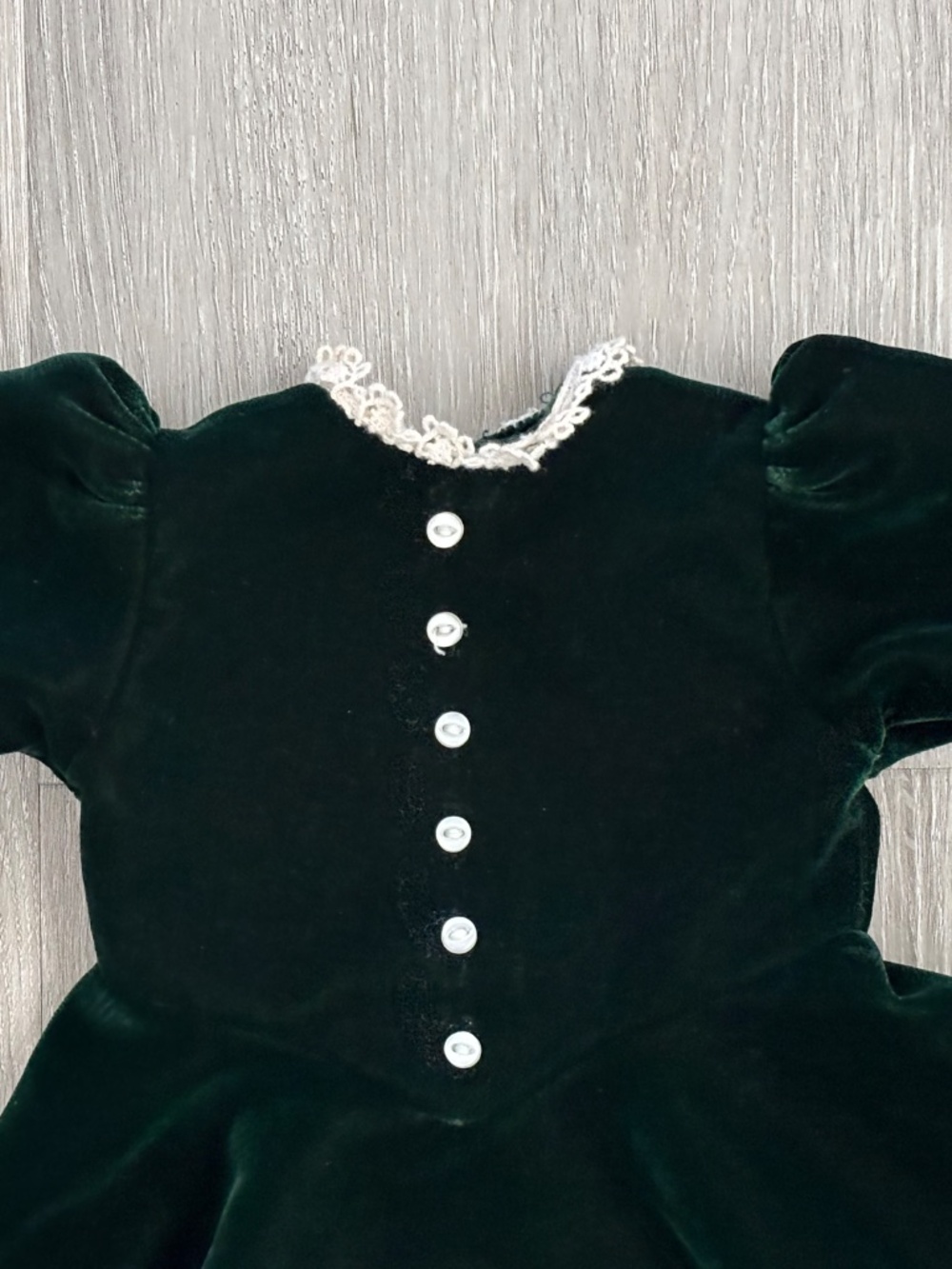 American Girl Pleasant Company Doll Molly Evergreen Velvet Christmas Dress VTG - Picture 2 of 9